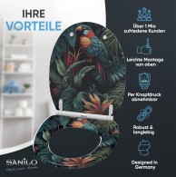 Soft Close Toilet Seat with Quick Release Exotic