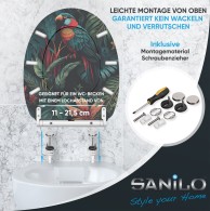 Soft Close Toilet Seat with Quick Release Exotic