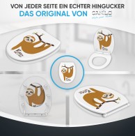 Soft Close Toilet Seat with Quick Release Sloth