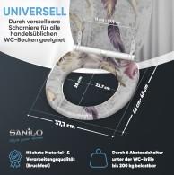 Soft Close Toilet Seat with Quick Release Feathers