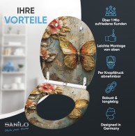 Soft Close Toilet Seat with Quick Release Flutterby