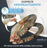 Soft Close Toilet Seat with Quick Release Flutterby