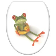 Soft Close Toilet Seat with Quick Release Froggy