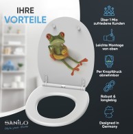 Soft Close Toilet Seat with Quick Release Froggy
