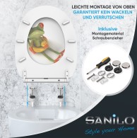 Soft Close Toilet Seat with Quick Release Froggy