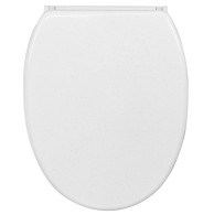 Soft Close Toilet Seat with Quick Release Glittering White