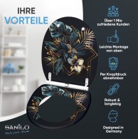 Soft Close Toilet Seat with Quick Release Goldfera