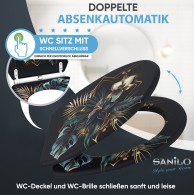 Soft Close Toilet Seat with Quick Release Goldfera