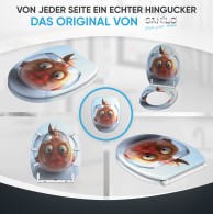 Soft Close Toilet Seat with Quick Release Goldfish