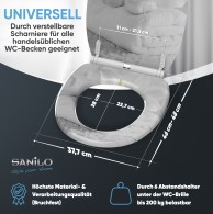 Soft Close Toilet Seat with Quick Release Good Feeling