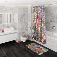 Bath Mat Graffiti 53 x 53 cm