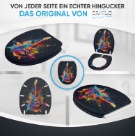 Soft Close Toilet Seat with Quick Release Guitar
