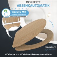 WC-Sitz mit Absenkautomatik Holz