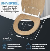 WC-Sitz mit Absenkautomatik Holz