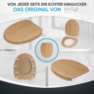 WC-Sitz mit Absenkautomatik Holz