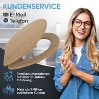 WC-Sitz mit Absenkautomatik Holz