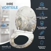Soft Close Toilet Seat with Quick Release Hortus