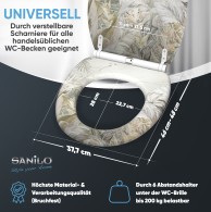 Soft Close Toilet Seat with Quick Release Hortus