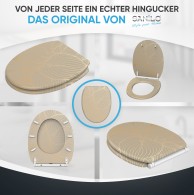 Soft Close Toilet Seat with Quick Release Hosta