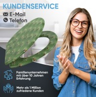 Soft Close Toilet Seat with Quick Release Cactus