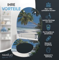 WC-Sitz mit Absenkautomatik Karibik