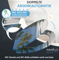 WC-Sitz mit Absenkautomatik Karibik