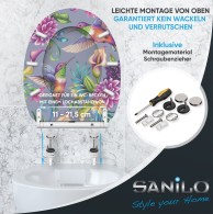 Soft Close Toilet Seat with Quick Release Hummingbird