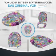 Soft Close Toilet Seat with Quick Release Hummingbird