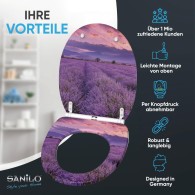 Soft Close Toilet Seat Lavendel