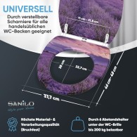 Soft Close Toilet Seat Lavendel