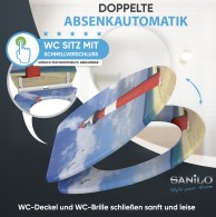 WC-Sitz mit Absenkautomatik Leuchtturm