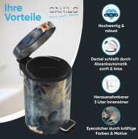 Bathroom Bin Lilybud 3 Litres