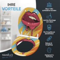 Soft Close Toilet Seat with Quick Release Lipster