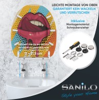 Soft Close Toilet Seat with Quick Release Lipster