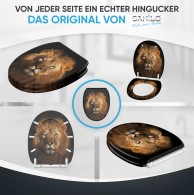 Soft Close Toilet Seat with Quick Release Lion