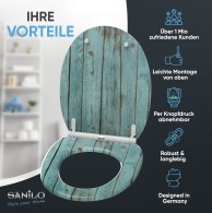 Soft Close Toilet Seat with Quick Release Lumber