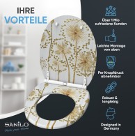 Soft Close Toilet Seat with Quick Release Lumora
