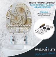Soft Close Toilet Seat with Quick Release Lumora