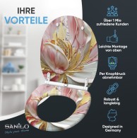 Soft Close Toilet Seat with Quick Release Magnolia