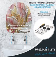 Soft Close Toilet Seat with Quick Release Magnolia