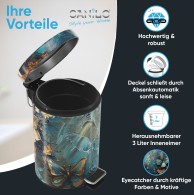 Bathroom Bin Mariposa 3 Litres