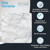 Bath Mat Marble 53 x 53 cm