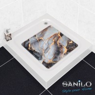 Bath Mat Marble Abstract 53 x 53 cm