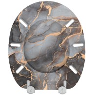 Toilet Seat Marble Abstract