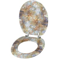 Toilet Seat Marble brown
