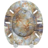 Toilet Seat Marble brown