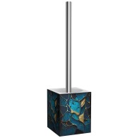 Toilet Brush and Holder Marble Cobalt