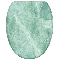 Soft Close Toilet Seat with Quick Release Marble Green