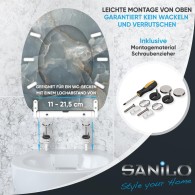 Soft Close Toilet Seat Marble Italia
