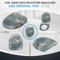 Soft Close Toilet Seat Marble Italia